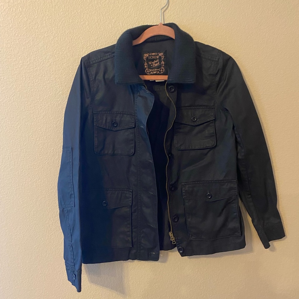 Jcrew utility jacket size XS black